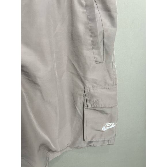 Nike Swim Sz L Shorts Light Orewood Brown Lined Pockets Stretch Comfort - Picture 9 of 16